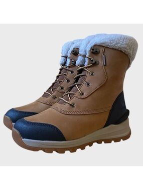 NWB Carhartt Women's Pellston 8" Waterproof Insulated Winter Boots Size 7 Tan